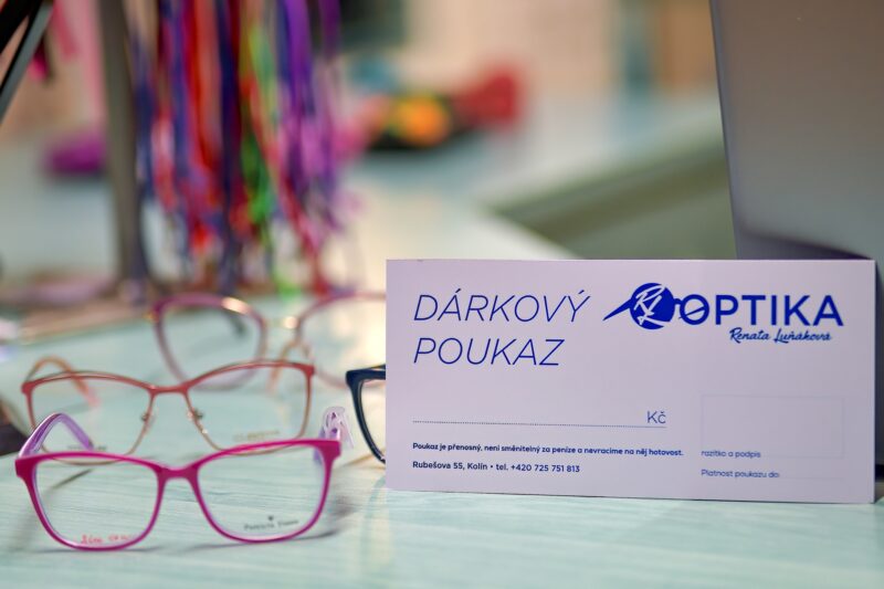 Optika luňáková Kolín - dárkový poukaz